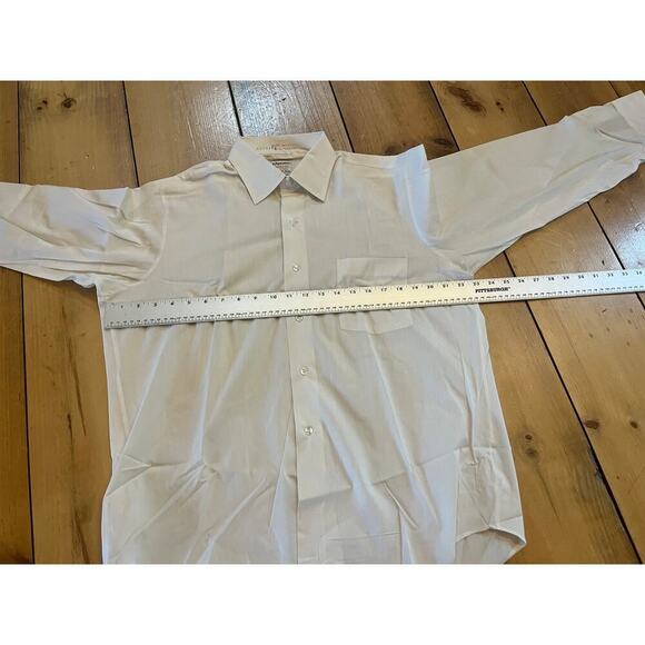 Vintage Arrow Belmont Club perma iron button down shirt. white. Size 16-34 - Picture 5 of 6